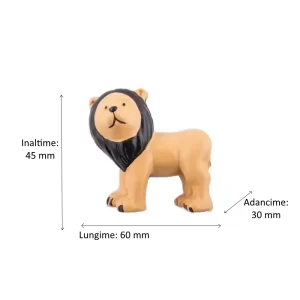 Buton Leu, Galben/Negru, L60xA30xH45 mm