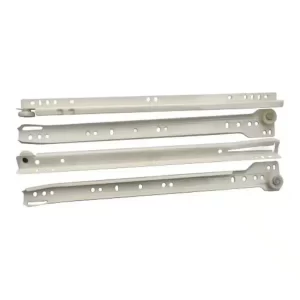 Glisiere cu role Teko, Alb, L 450 mm