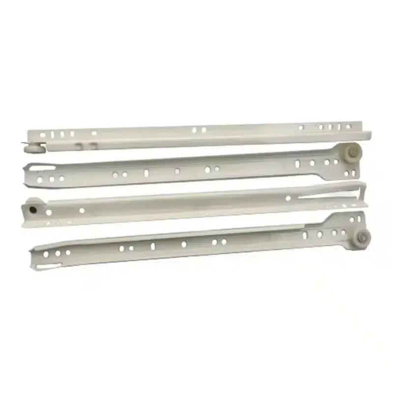 Glisiere cu role Teko, Alb, L 450 mm