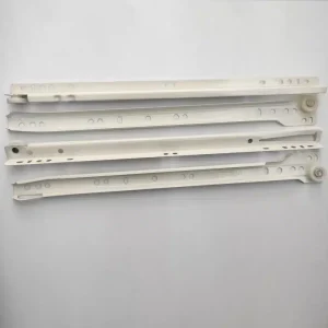 Glisiere cu role Teko, Alb, L 450 mm