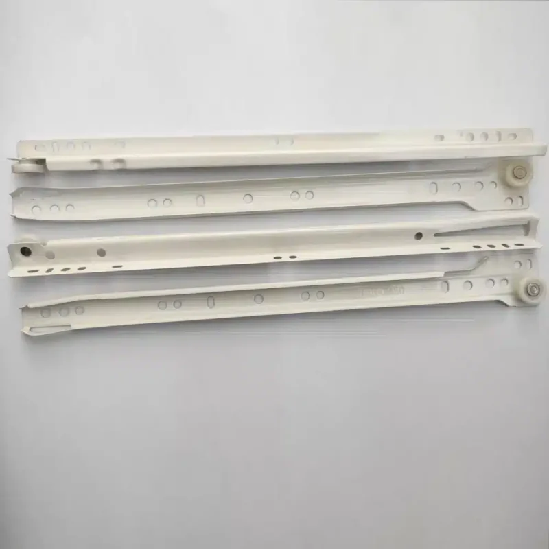 Glisiere cu role Teko, Alb, L 450 mm