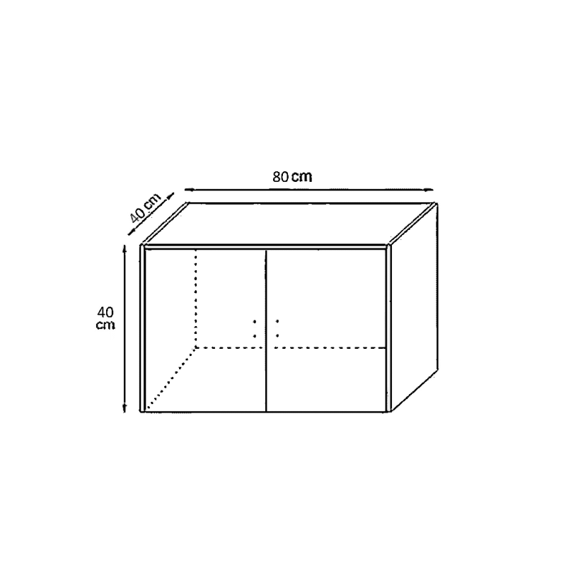Suprapozabil 2 usi, Toby, L 80 x A 40 x H 40 cm
