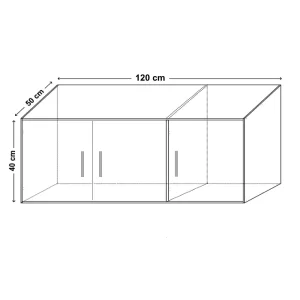 Suprapozabil Amos cu 3 usi, Alb, L120xH40xA50 cm