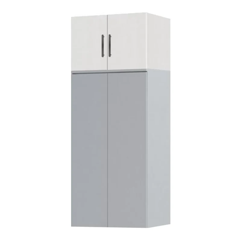 Suprapozabil cu 2 usi PAL Alb si Sonoma cu L 80 cm si A 40 cm