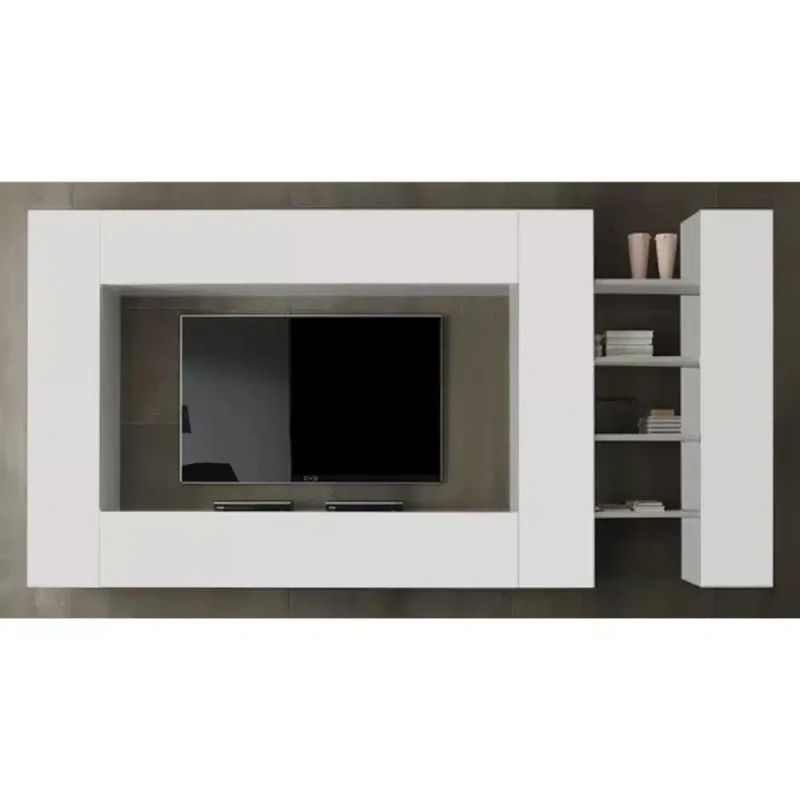 Living Broadway PAL alb, cu 5 usi, corpuri sufragerie