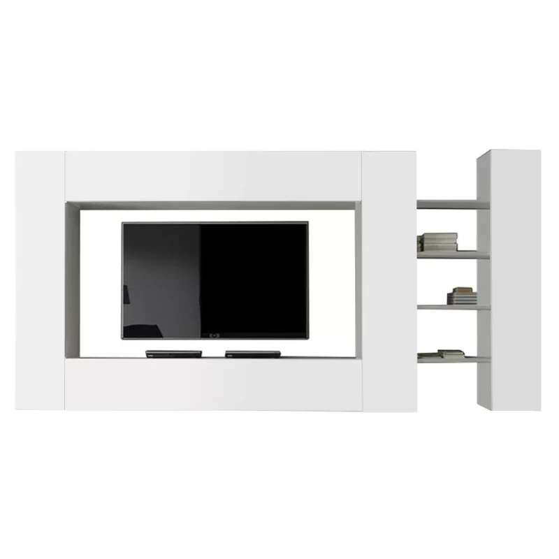 Living Broadway PAL alb, cu 5 usi, corpuri sufragerie