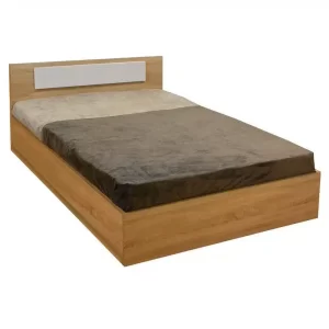 Mobilier dormitor, living, hol din PAL, pat Stejar Sonoma si alb