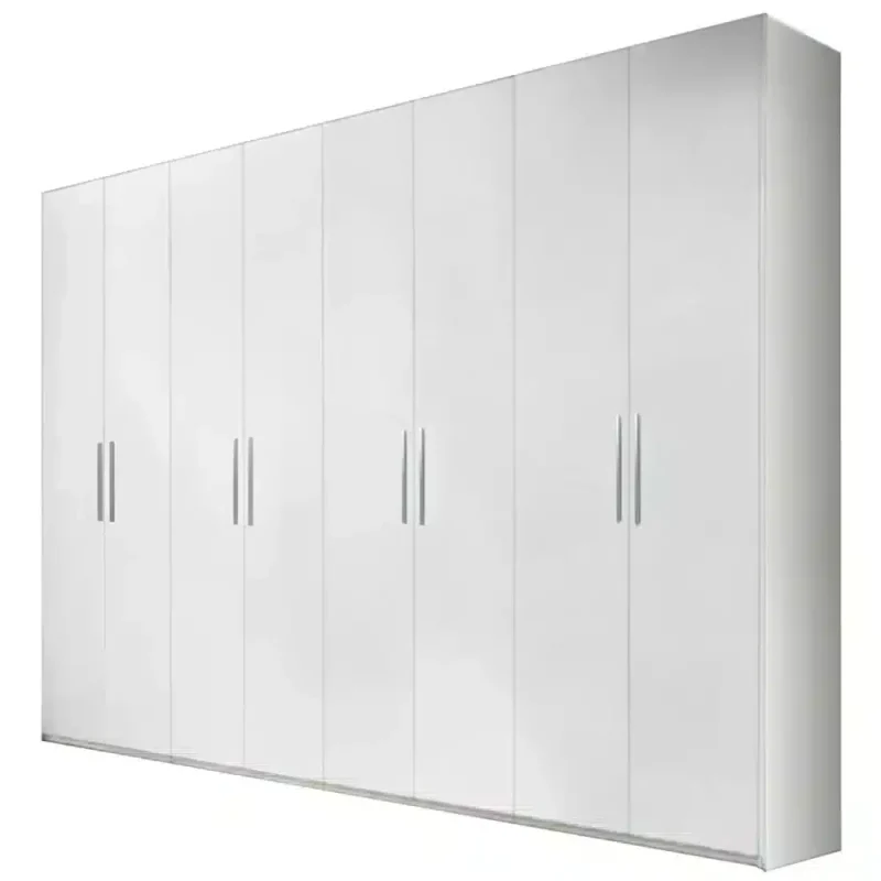 Dulap cu 8 usi polite si bare de haine