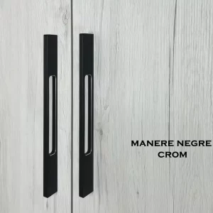 Manere Negre Crom, 1000x1000 manere metalice negre crom