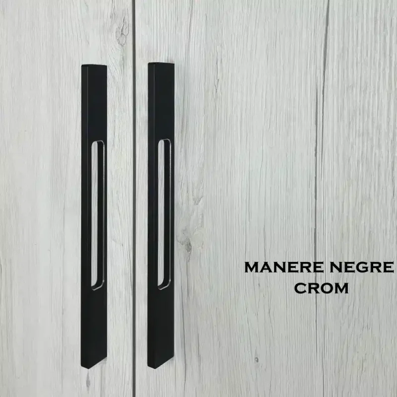 Manere Negre Crom, 1000x1000 manere metalice negre crom