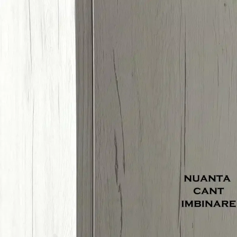 Nuanta, cant si imbinare Alb Monaco, 1000x1000 cant si imbinare PAL Stejar Monaco Alb