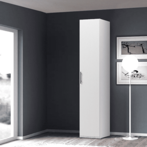 Dulap E4 cu 1 usa si 4 polite, Alb