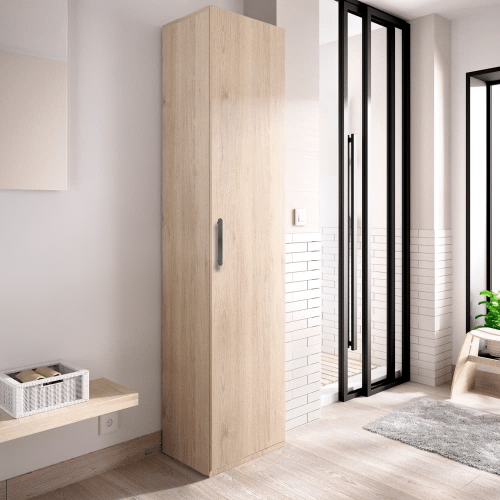 sifonier cu 1 usa 4 polite din PAL Stejar