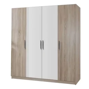 dulap Salonic PAL Sonoma si Alb