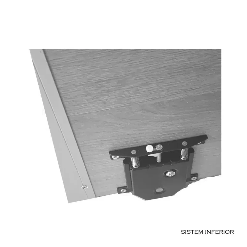 Dressing cu usi glisante 4f Cadru si usi din PAL melaminat Alb