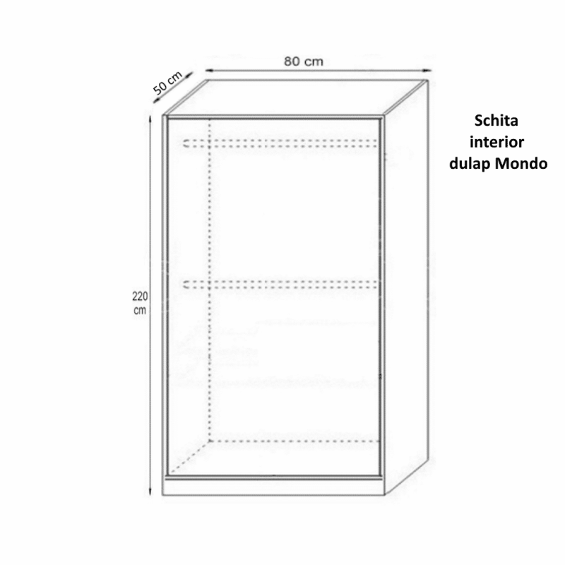 schita dulap cu 2 bare de haine, Mondo