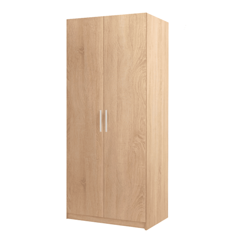 dulap din PAL Stejar Sonoma cu polite si bara de umerase