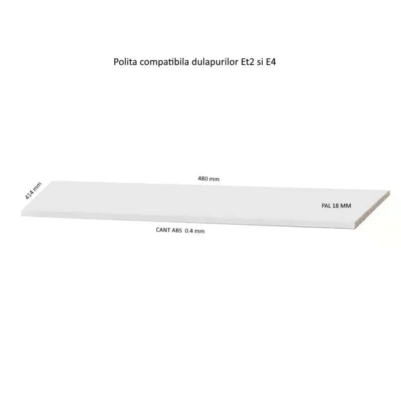 polita 41 x 48 cm dulap Et2 si E4