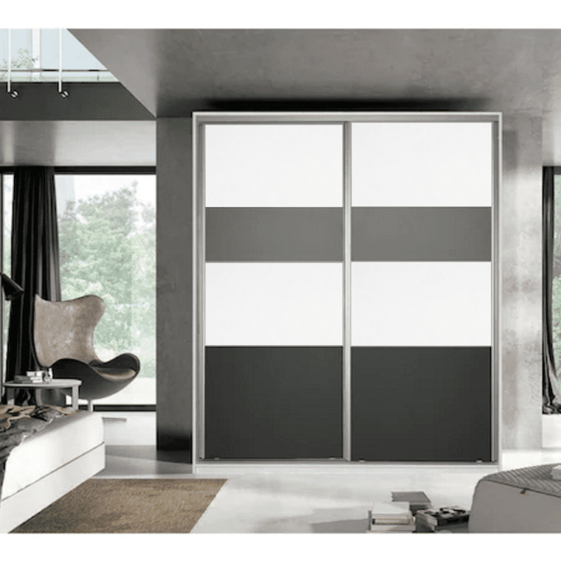 Dressing cu usi culisante 4f PAL Alb / Grafit / Gri