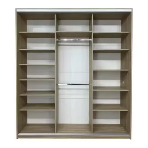 Dressing cu usi culisante 4f Cadrul Stejar Urban Usi Albe