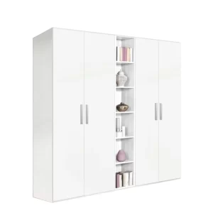 dulap cu etajera alb