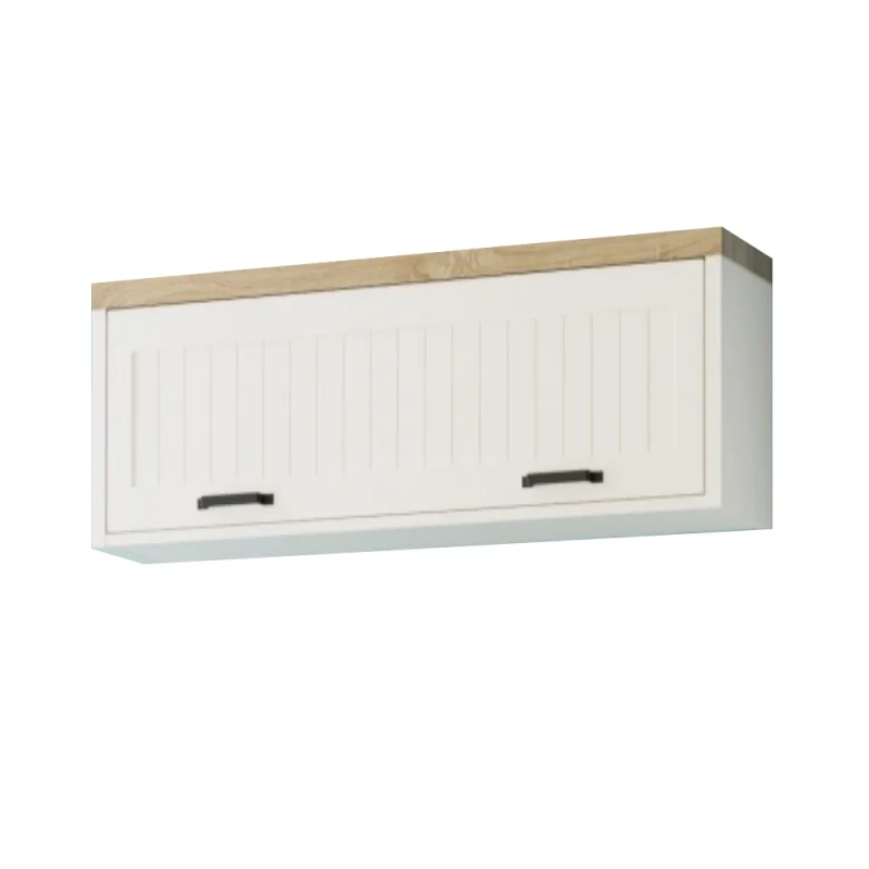 Modul Living Verne suspendat Alb / Stejar Pietros H35 x L138 x A30 cm cu 1 usa