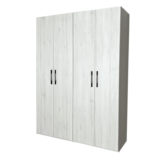 Dulap Mondo cu 4 usi Stejar Monaco, L160xA50xH220 cm, balamale cu amortizor, PAL 18 mm