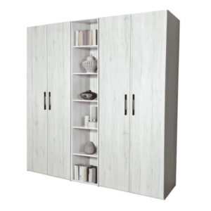 Dulap Mondo cu Etajera, Stejar Monaco, H 220 cm, balamale cu amortizor