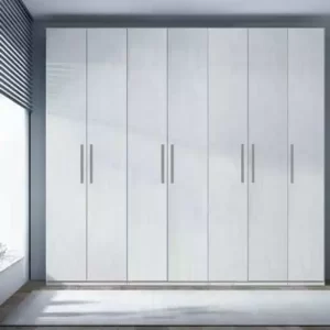 Dulap Lara 7 usi, Alb, L315xH200xA50 cm