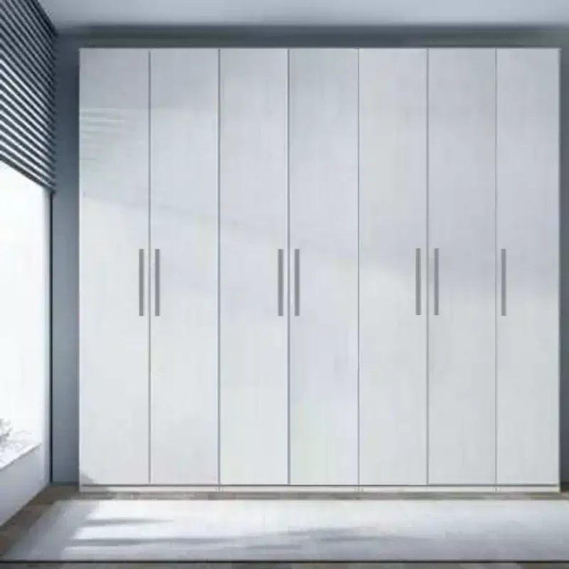 Dulap Lara 7 usi, Alb, L315xH200xA50 cm