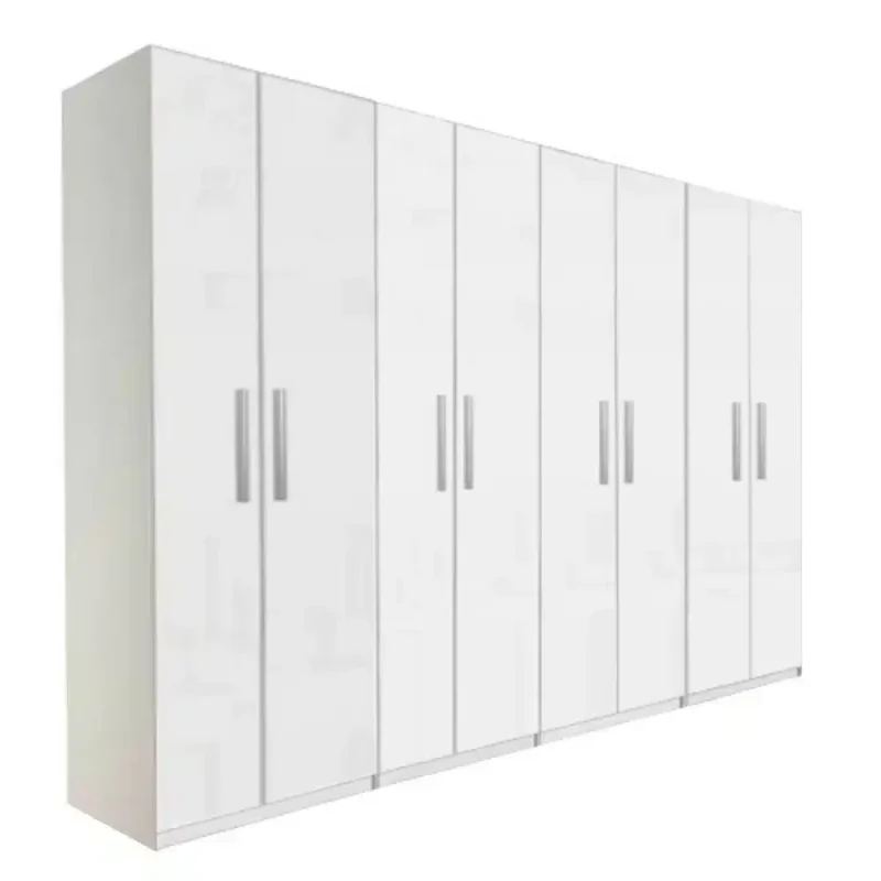 Dulap Lara 8 usi, Alb, L360xH200xA50 cm