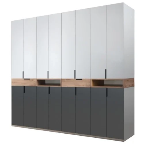 Dulap_King_8RR_pp1-removebg-preview dulap king 8r PAL Gri Grafit Stejar Gold cu sertare si rafturi