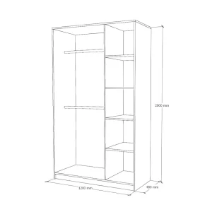 schita dulap amos alb