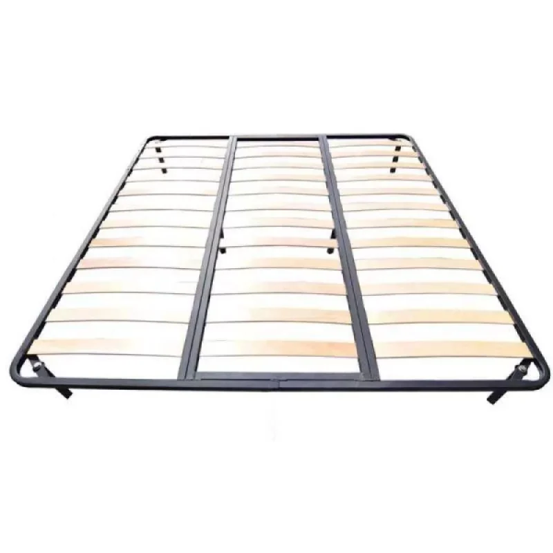 somiera dubla cu 3 zone individuale de sustinere 160 180 200 210 220 x 200 190, cu picioare si lamele din fag stratificat