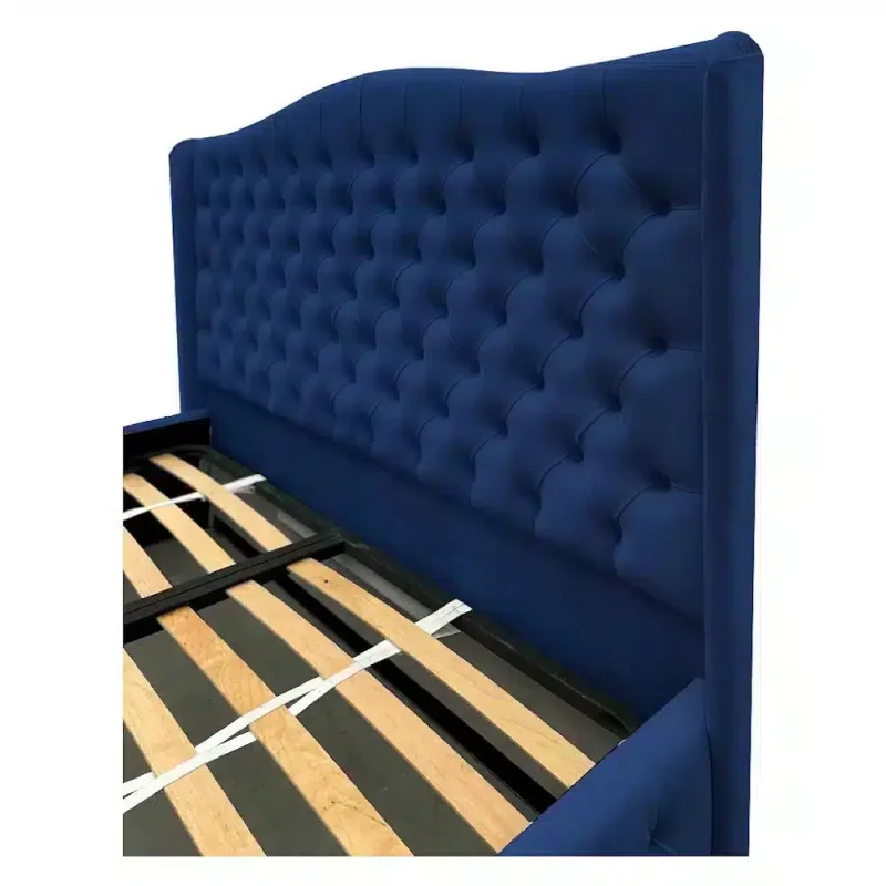 Pat tapitat Doha Luxury, cu somiera rabatabila si spatiu de depozitare