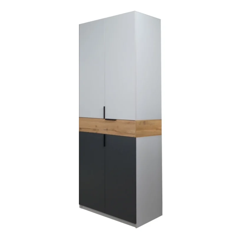 Dulap King 2s grafit gold gri H 240