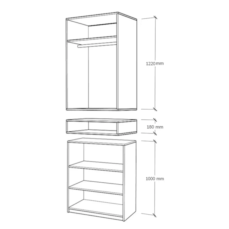 schita dulap king 2 r s explodata
