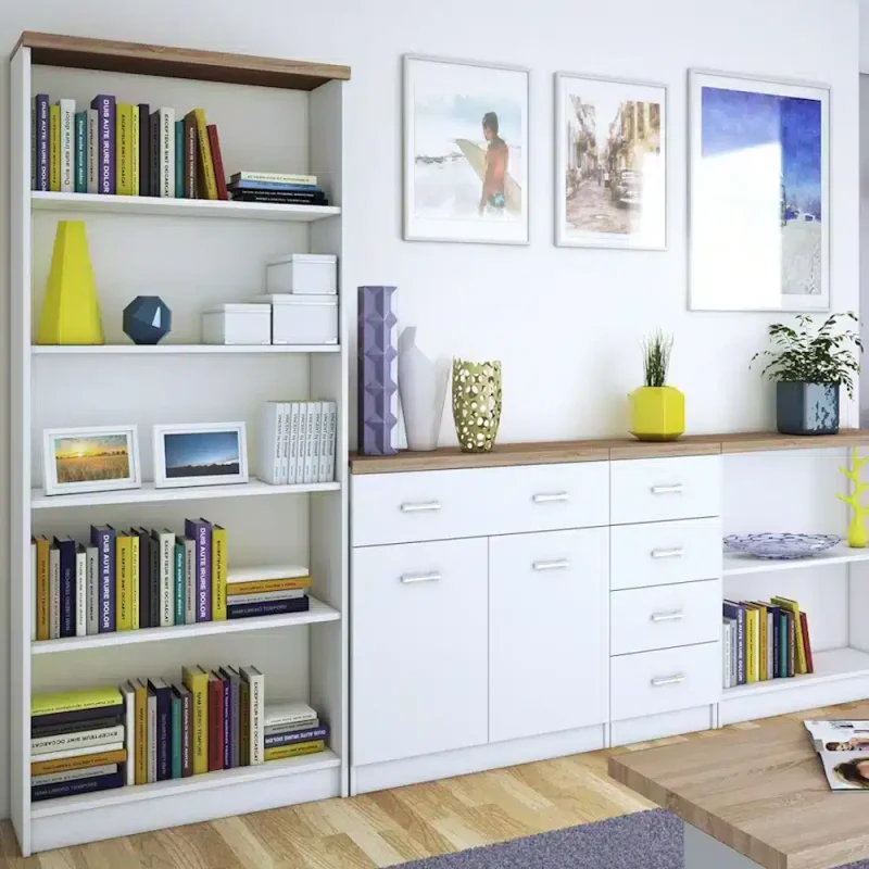 etajera cu 4 polite in camera