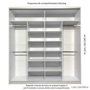schita dressing H 240 230 220 x L 240 230 220 cm
