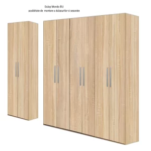 varianta montaj dulap Mondo 8 usi Stejar Sonoma
