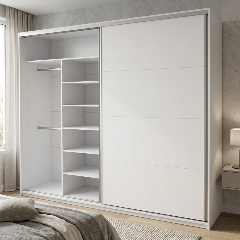 Dressing Alb 1 Dressing usi glisante Alb - in dormitor