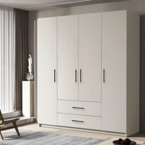 Dulap 4 usi 2 sertare inchidere soft-close