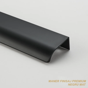 Maner metalic negru Mâner metalic negru mat dulap Mondo Lara Modul