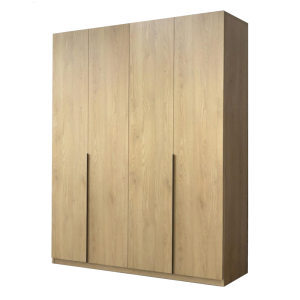 4.1 Dulap Mondo 4 usi Stejar 2 Dulap Lara Mondo 4 usi Stejar cu manere negre