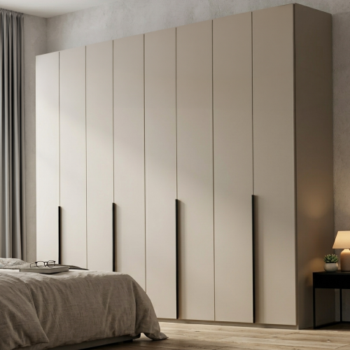 8.1 Dulap Mondo 8 usi Cashmere Negru 5 Dulap Mondo 8 usi Cashmerer manere negre - in dormitor